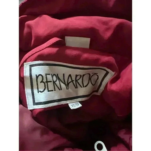 BERNARDO red winter jacket sz xs Comfy Gorpcore Button Long Sleeve - Picture 3 of 5